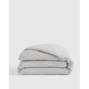 NWT Quince Organic Luxe Honeycomb Duvet Cover – Light Grey, Full/Queen